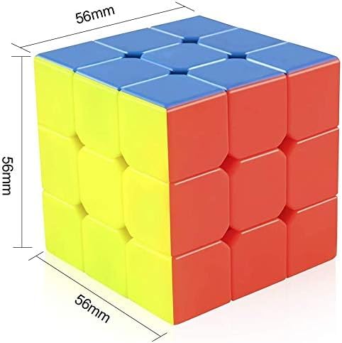 3X3X3 High-Speed Magic Cube Puzzle Toy - Adjustable Tightness, Sticker less Design for Smooth Performance