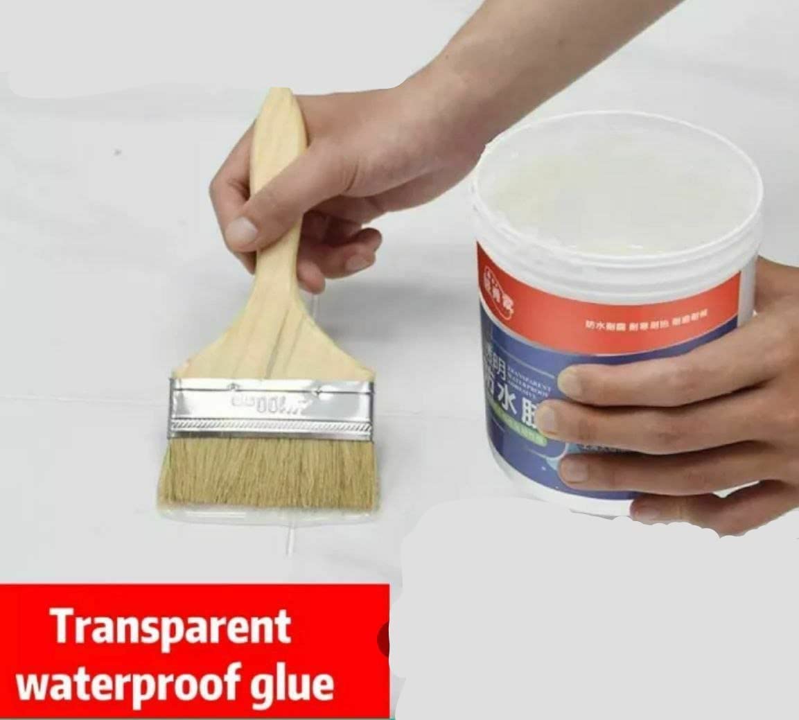 Versatile Waterproof Crack Seal Glue 300gm - Transparent Adhesive for Roof Leaks, Pipe Cracks, and Multi-Surface Repairs