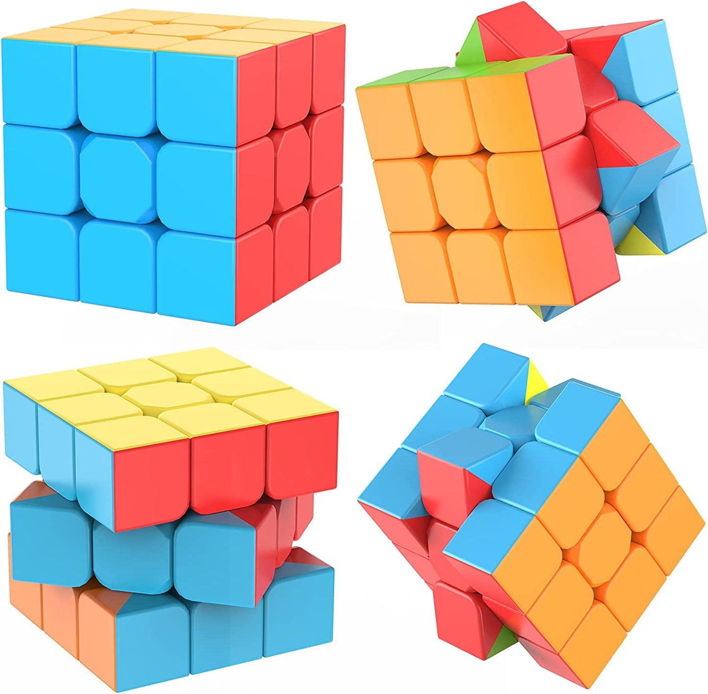 3X3X3 High-Speed Magic Cube Puzzle Toy - Adjustable Tightness, Sticker less Design for Smooth Performance